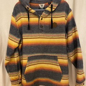 Vissla Men's Striped Cotton Hoodie